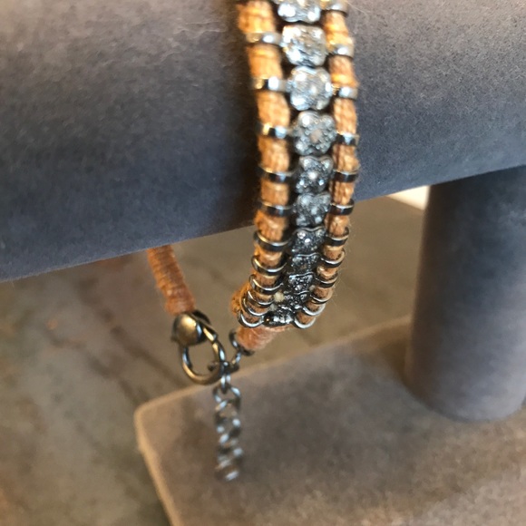 Guanine diamond macrame bracelet - Picture 2 of 4